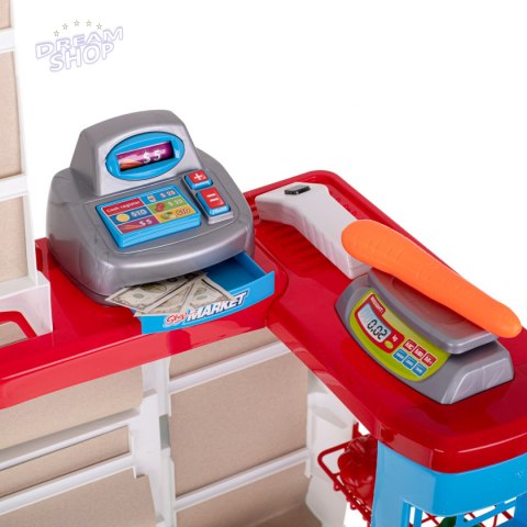 Supermarket sklep kasa fiskalna + wózek model 2 Supermarket sklep kasa fiskalna + wózek model 2