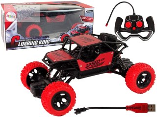 Auto Zdalnie Sterowane Terenowe R/C 1:18 Czerwone.