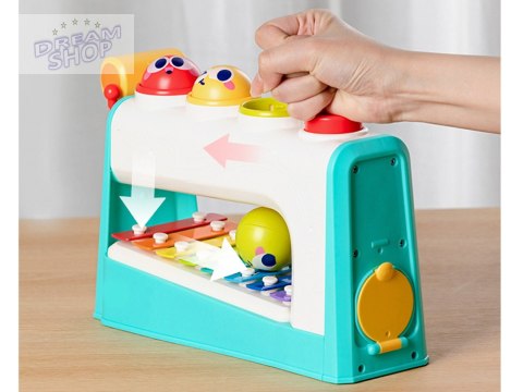 Cymbałki z młotkiem wbijak zabawka 2w1 ZA4531 Cymbałki z młotkiem wbijak zabawka 2w1 ZA4531