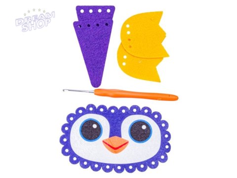 Kreatywny Zestaw Wyszywanka, Maskotka, Pluszak Do Szycia, Poduszka Do Ozdobienia DIY PINGWIN Kreatywny Zestaw Wyszywanka, Maskotka, Pluszak Do Szycia, Poduszka Do Ozdobienia DIY PINGWIN