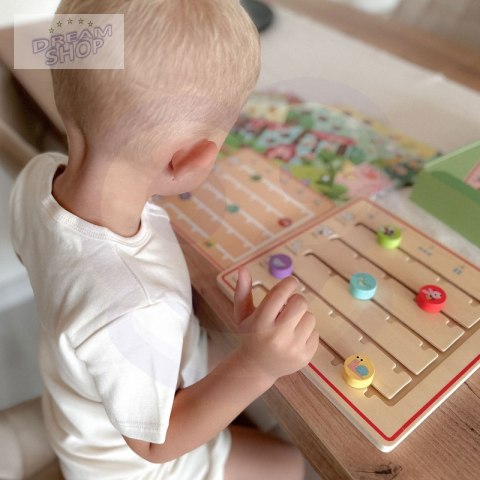 TOOKY TOY Drewniana Gra Nauka Liczenia Zwierzątka TOOKY TOY Drewniana Gra Nauka Liczenia Zwierzątka