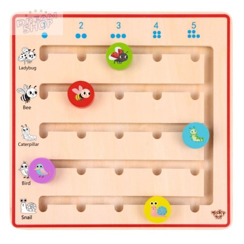 TOOKY TOY Drewniana Gra Nauka Liczenia Zwierzątka TOOKY TOY Drewniana Gra Nauka Liczenia Zwierzątka