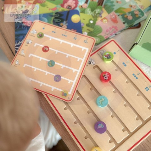 TOOKY TOY Drewniana Gra Nauka Liczenia Zwierzątka TOOKY TOY Drewniana Gra Nauka Liczenia Zwierzątka