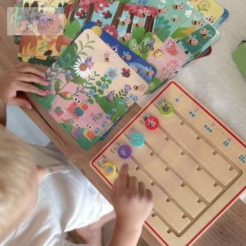 TOOKY TOY Drewniana Gra Nauka Liczenia Zwierzątka TOOKY TOY Drewniana Gra Nauka Liczenia Zwierzątka