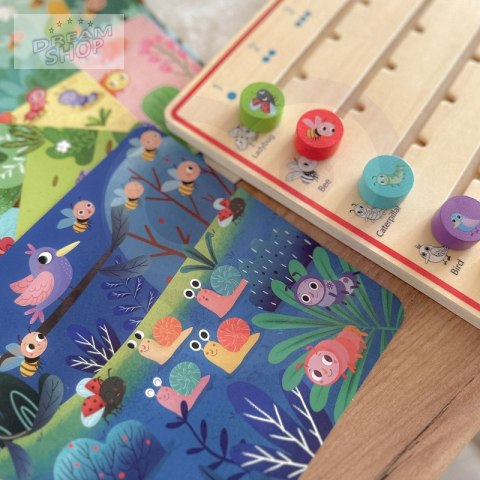 TOOKY TOY Drewniana Gra Nauka Liczenia Zwierzątka TOOKY TOY Drewniana Gra Nauka Liczenia Zwierzątka