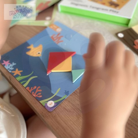 TOOKY TOY Puzzle Tangram Układanka dla Dzieci Nauka Kształtów Figury Kształty 18el. TOOKY TOY Puzzle Tangram Układanka dla Dzieci Nauka Kształtów Figury Kształty 18el.