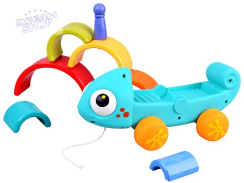 Tęczowy kameleon układanka montessori 18m+ ZA4532 Tęczowy kameleon układanka montessori 18m+ ZA4532