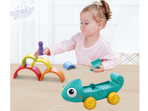 Tęczowy kameleon układanka montessori 18m+ ZA4532 Tęczowy kameleon układanka montessori 18m+ ZA4532