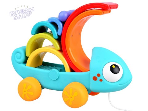 Tęczowy kameleon układanka montessori 18m+ ZA4532 Tęczowy kameleon układanka montessori 18m+ ZA4532