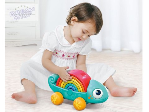 Tęczowy kameleon układanka montessori 18m+ ZA4532 Tęczowy kameleon układanka montessori 18m+ ZA4532