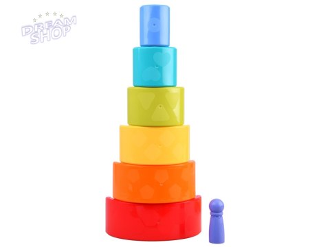 Tęczowy kameleon układanka montessori 18m+ ZA4532 Tęczowy kameleon układanka montessori 18m+ ZA4532