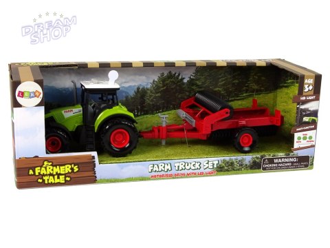 Traktor dla Dzieci z Przyczepką Autko Farma Traktor dla Dzieci z Przyczepką Autko Farma