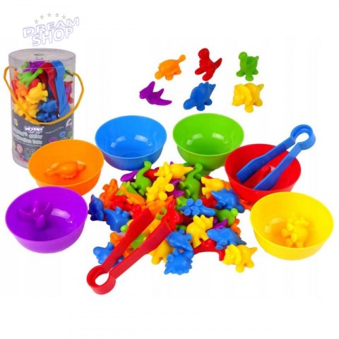 WOOPIE Gra Edukacyjna Sorter Kolorów Dinozaury 56 el. WOOPIE Gra Edukacyjna Sorter Kolorów Dinozaury 56 el.