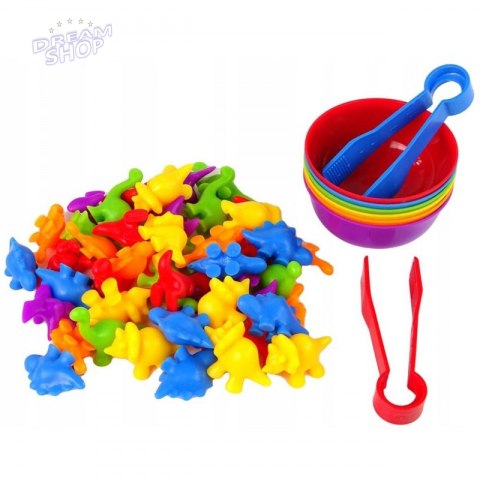 WOOPIE Gra Edukacyjna Sorter Kolorów Dinozaury 56 el. WOOPIE Gra Edukacyjna Sorter Kolorów Dinozaury 56 el.