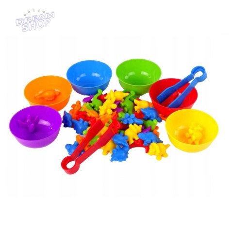 WOOPIE Gra Edukacyjna Sorter Kolorów Dinozaury 56 el. WOOPIE Gra Edukacyjna Sorter Kolorów Dinozaury 56 el.