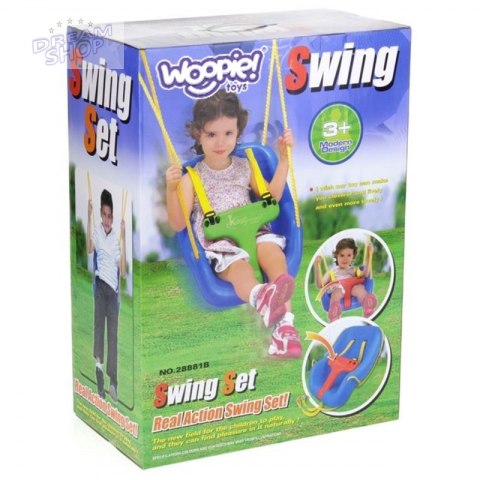 WOOPIE Huśtawka Kubełkowa 2w1 Fotelik z Pasami WOOPIE Huśtawka Kubełkowa 2w1 Fotelik z Pasami