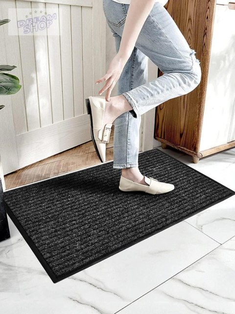 Wycieraczka wejściowa 40x60 cm SEILA czarna zestaw 2 sztuk Wycieraczka wejściowa 40x60 cm SEILA czarna zestaw 2 sztuk