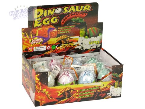 Wykluwające się Magiczne Jajko Dinozaura Rosnące 6 cm Białe Wykluwające się Magiczne Jajko Dinozaura Rosnące 6 cm Białe