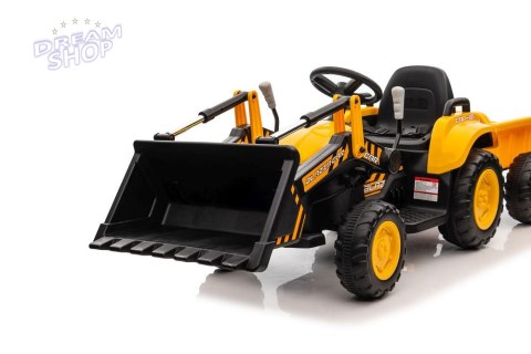 Traktor Na Akumulator Z łyżką BW-X002A Żółty Traktor Na Akumulator Z łyżką BW-X002A Żółty