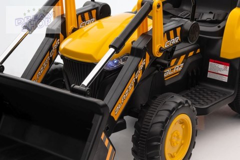 Traktor Na Akumulator Z łyżką BW-X002A Żółty Traktor Na Akumulator Z łyżką BW-X002A Żółty