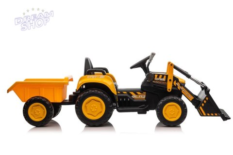 Traktor Na Akumulator Z łyżką BW-X002A Żółty Traktor Na Akumulator Z łyżką BW-X002A Żółty