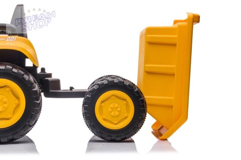 Traktor Na Akumulator Z łyżką BW-X002A Żółty Traktor Na Akumulator Z łyżką BW-X002A Żółty