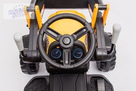 Traktor Na Akumulator Z łyżką BW-X002A Żółty Traktor Na Akumulator Z łyżką BW-X002A Żółty