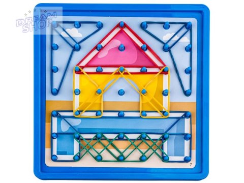 Edukacyjna Gra Zręcznościowa Układanka Kolorowe Gumki Sznurek Hook Picture Game Karty Edukacyjna Gra Zręcznościowa Układanka Kolorowe Gumki Sznurek Hook Picture Game Karty