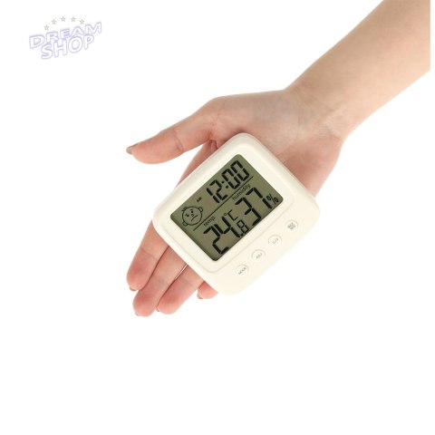 Higrometr zegar termometr pokojowy wilgotnościomierz LCD Higrometr zegar termometr pokojowy wilgotnościomierz LCD