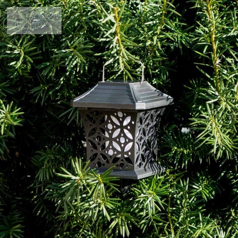 Lampa solarna latarenka wisząca stojąca 12LED Lampa solarna latarenka wisząca stojąca 12LED