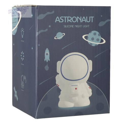 Lampka nocna silikonowa biała astronauta Lampka nocna silikonowa biała astronauta