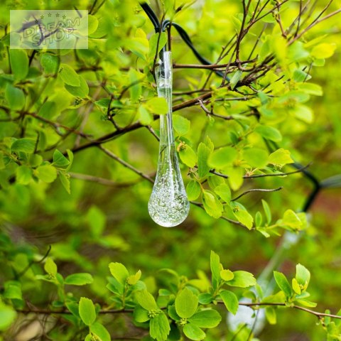 Lampki solarne ogrodowe sople 6,5m 30LED zimny biały Lampki solarne ogrodowe sople 6,5m 30LED zimny biały