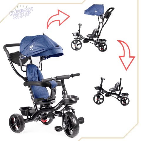 Rowerek trójkołowy Trike Fix Lite granatowy Rowerek trójkołowy Trike Fix Lite granatowy