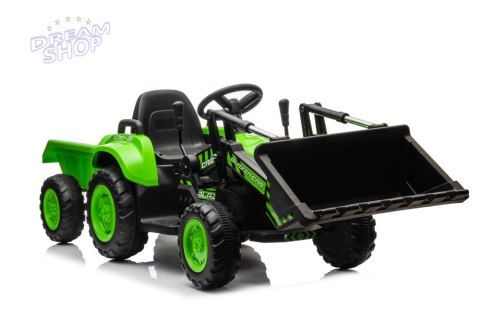 Traktor Na Akumulator Z łyżką BW-X002A Zielony Traktor Na Akumulator Z łyżką BW-X002A Zielony