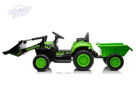 Traktor Na Akumulator Z łyżką BW-X002A Zielony Traktor Na Akumulator Z łyżką BW-X002A Zielony