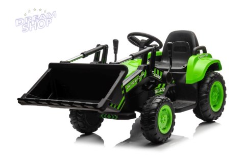 Traktor Na Akumulator Z łyżką BW-X002A Zielony Traktor Na Akumulator Z łyżką BW-X002A Zielony