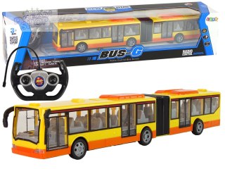 Autobus Zdalnie Sterowany Pomarańczowy Świeci