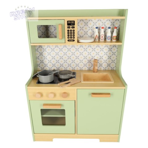 Kuchnia drewniana MDF dla dzieci miętowa Kuchnia drewniana MDF dla dzieci miętowa