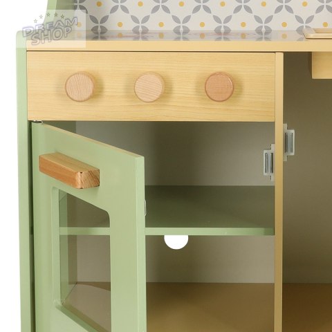 Kuchnia drewniana MDF dla dzieci miętowa Kuchnia drewniana MDF dla dzieci miętowa