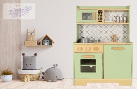 Kuchnia drewniana MDF dla dzieci miętowa Kuchnia drewniana MDF dla dzieci miętowa