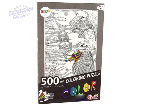 Puzzle Do Kolorowania 500 Elementów Ryby Ocean Puzzle Do Kolorowania 500 Elementów Ryby Ocean