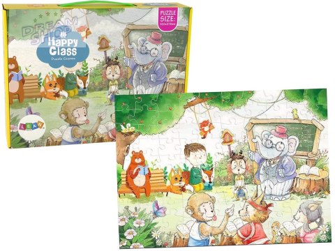 Puzzle Szkoła Dla Zwierząt 100 Elementów Puzzle Szkoła Dla Zwierząt 100 Elementów