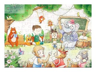 Puzzle Szkoła Dla Zwierząt 100 Elementów