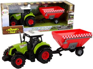 Traktor Farma Odpinana Przyczepa Na Zboże Dźwięk Zielony