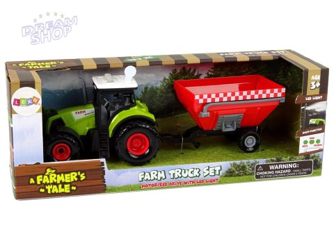 Traktor Farma Odpinana Przyczepa Na Zboże Dźwięk Zielony Traktor Farma Odpinana Przyczepa Na Zboże Dźwięk Zielony