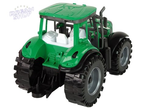 Zielony Traktor z Czerwoną Przyczepką Napęd Frykcyjny Zielony Traktor z Czerwoną Przyczepką Napęd Frykcyjny
