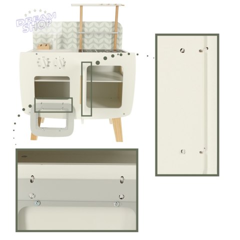 Kuchnia drewniana MDF LULILO retro akcesoria