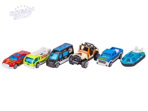Metalowe Pojazdy, Auta, Resoraki 6 Sztuk Zestaw 1:64 Pojazd SWAT, Poduszkowiec, Jeep Turystyczny Metalowe Pojazdy, Auta, Resoraki 6 Sztuk Zestaw 1:64 Pojazd SWAT, Poduszkowiec, Jeep Turystyczny