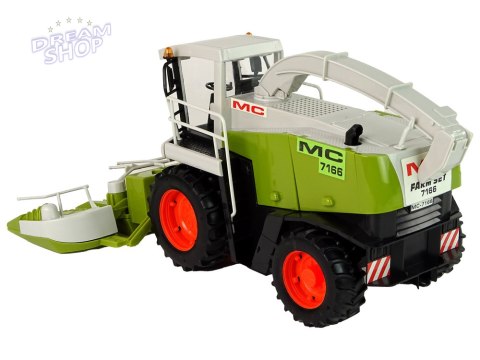 Zielony Kombajn Ruchome Części Duży MC 7166 Zielony Kombajn Ruchome Części Duży MC 7166