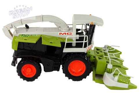 Zielony Kombajn Ruchome Części Duży MC 7166 Zielony Kombajn Ruchome Części Duży MC 7166